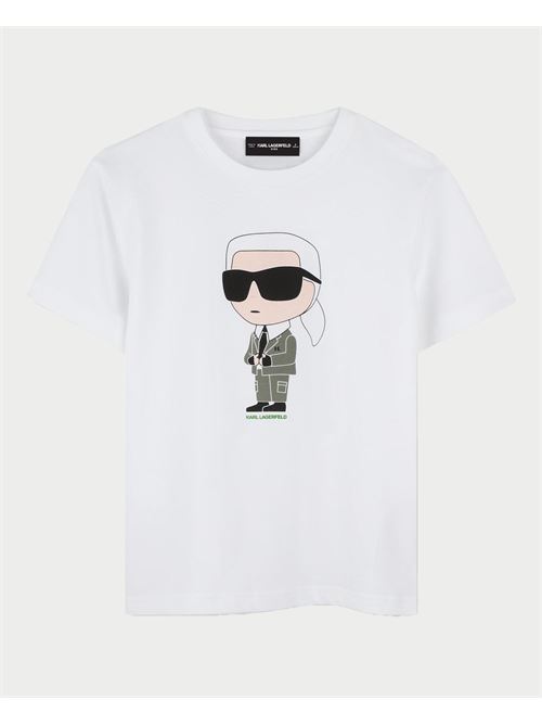 T-shirt bambino Karl Lagerfeld con stampa KARL LAGERFELD | Z3043710P